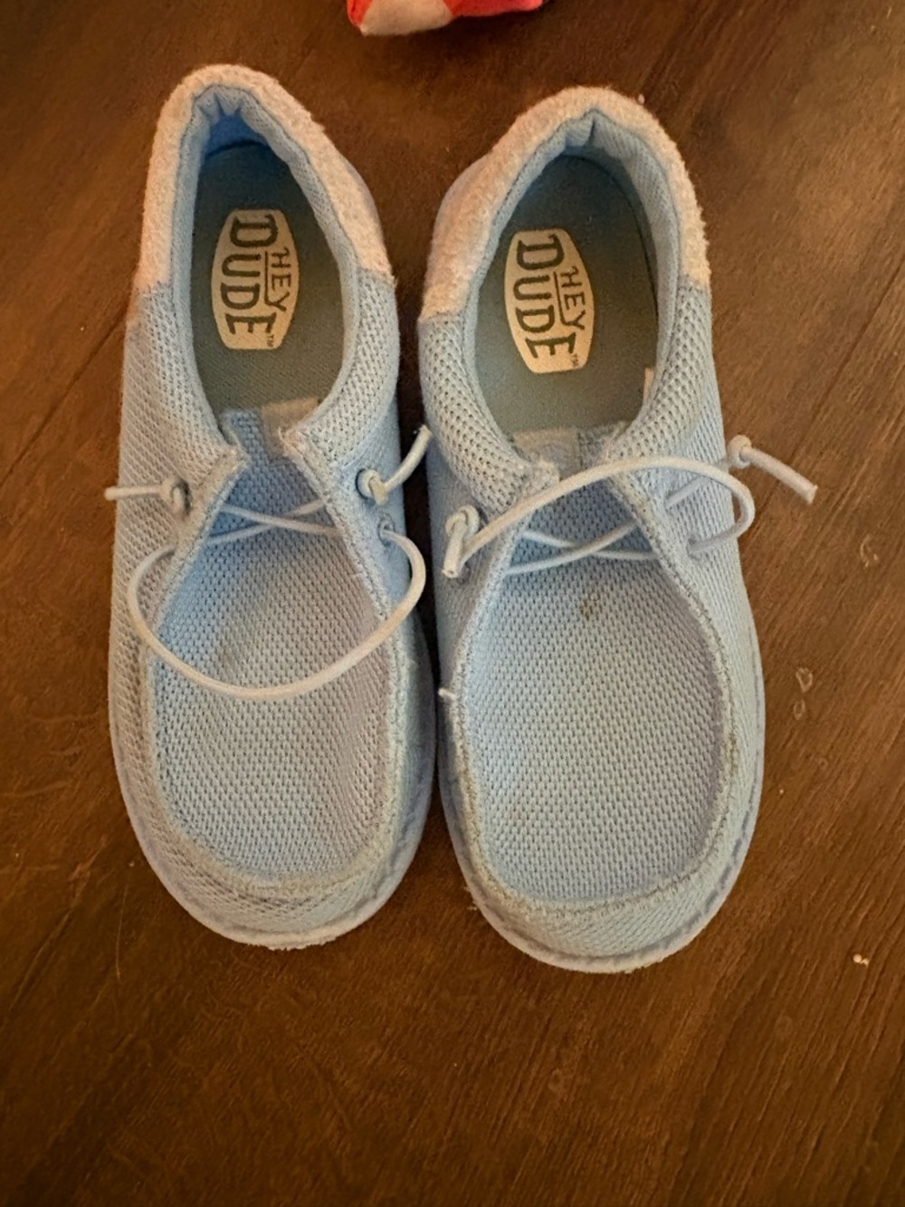 Hey Dude Kids Light Blue Mesh Slip-On Sneakers